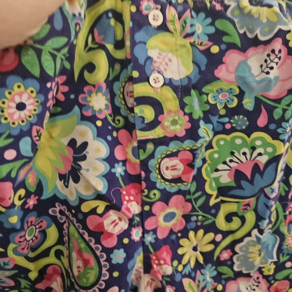 Large‎ Floral Womens Pajama Pants - Picture 3 of 6